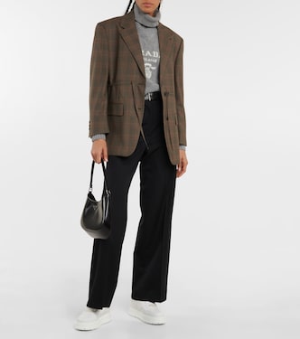 Shearling-lined platform sneakers | Prada