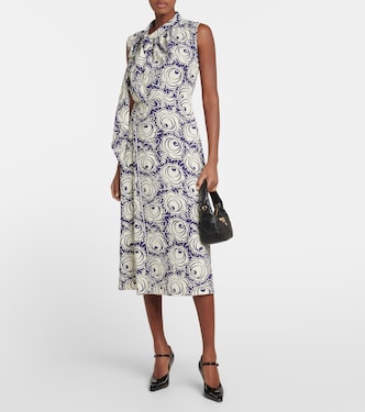 Robe midi imprimée | Prada