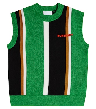 Pull sans manches en laine et cachemire | Burberry Kids