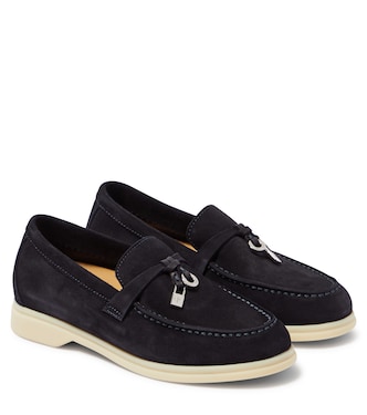 Summer Charms Walk suede loafers | Loro Piana Kids