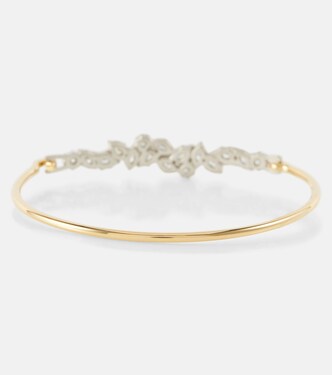 Bracciale Posey in oro 18kt con platino e diamanti | Jade Trau