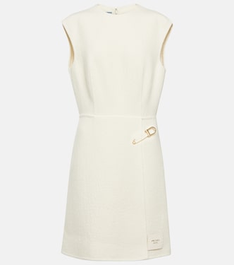 Verziertes Minikleid aus einem Wollgemisch | Prada