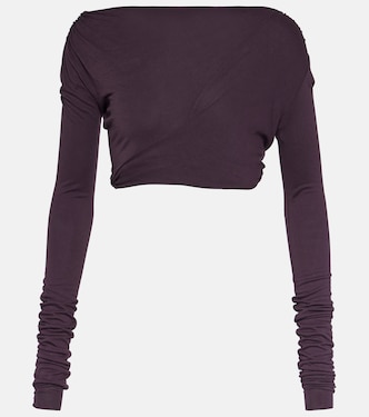 Lilies Cropped-Top aus Jersey | Rick Owens