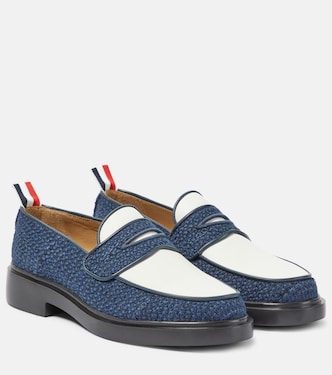 Mocassini in tweed pelle | Thom Browne