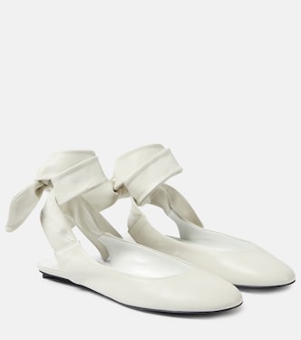 Bridal Slingback-Ballerinas Cloe aus Leder | The Attico