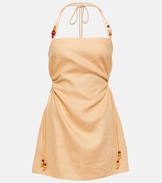 Antonia beaded linen minidress | SIR