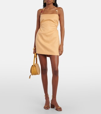 Antonia beaded linen minidress | SIR