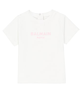 Baby - T-shirt in jersey di cotone | Balmain Kids