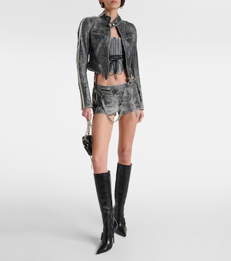 Cropped-Lederjacke | KNWLS