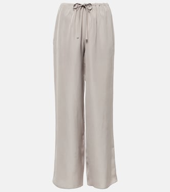 Weite Mid-Rise-Hose Jugi aus Seide | The Row