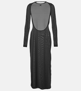 Ribbed-knit cotton maxi dress in black - Y Project | Mytheresa