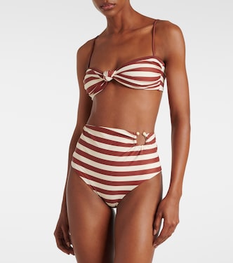Top bikini a righe | Johanna Ortiz