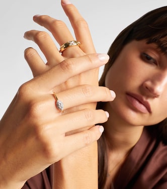 Muse 10kt gold ring with diamonds | Stone and Strand