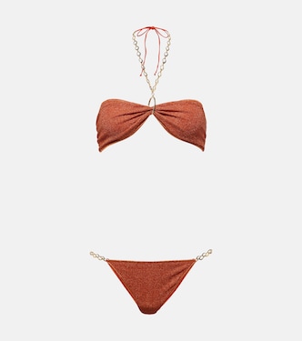 Bikini Lumière O Chain in lamé | Oséree