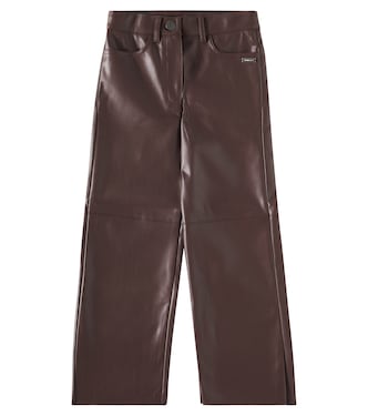 Pantaloni regular in similpelle | Monnalisa