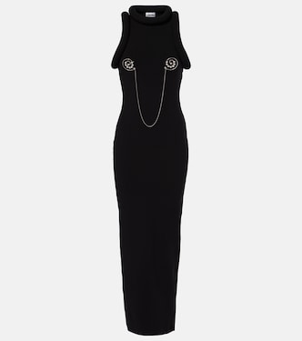Verziertes Maxikleid 3D aus Jersey | Jean Paul Gaultier