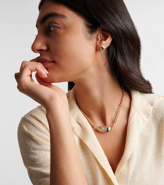 Collier USA en or 18 ct, émail et diamants | Marie Lichtenberg