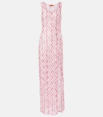 Zig Zag lamé maxi dress | Missoni