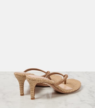 Pantoletten 70 mit Veloursleder | Gianvito Rossi