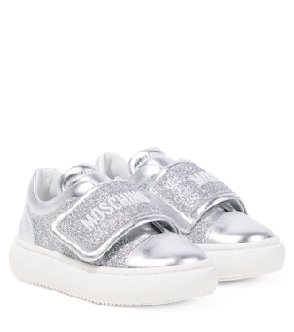 Sneakers in pelle con logo | Moschino Kids
