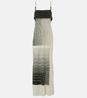 Leilana striped silk maxi dress | SIR
