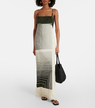 Leilana striped silk maxi dress | SIR