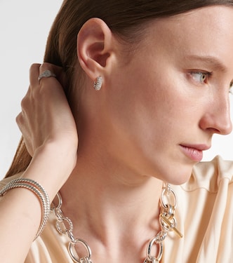 Orecchini a cerchio DY Mercer™ Micro con diamanti | David Yurman