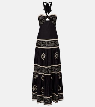 Orilla Del Mar cotton poplin maxi dress | Johanna Ortiz