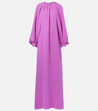 Draped silk-blend gown | Oscar de la Renta