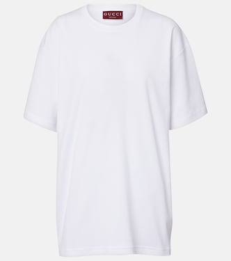 T-shirt in jersey di cotone con logo  | Gucci