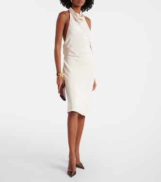 Abito in sablé di seta con scollo all’americana | Tom Ford