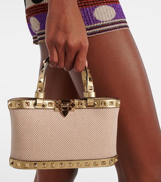 Tote Bag Rockstud Mini mit Leder | Valentino Garavani