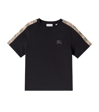 Burberry Check EKD cotton jersey T-shirt | Burberry Kids