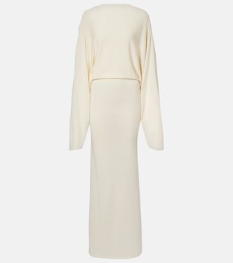 Open-back sheer maxi dress | Aya Muse