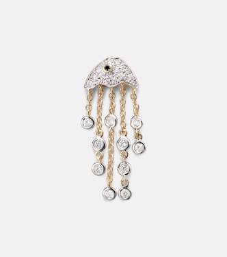 Orecchino singolo Méduse in oro 18kt con diamanti | Yvonne Léon