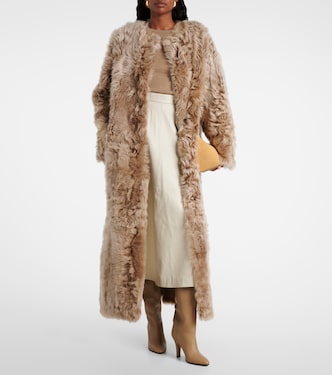 Reversible shearling coat | Yves Salomon