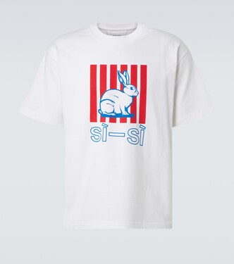 Printed cotton jersey T-shirt | Bottega Veneta