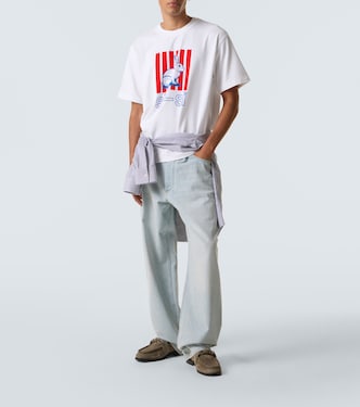Printed cotton jersey T-shirt | Bottega Veneta