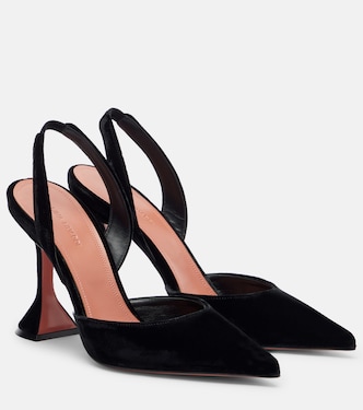 Slingback-Pumps Holli 95 aus Samt | Amina Muaddi