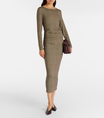 Robe longue Charissa à carreaux | Veronica Beard