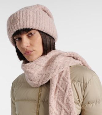 Embroidered alpaca-blend beanie | Moncler