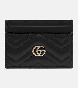 Porte-cartes GG Marmont en cuir | Gucci