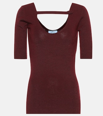 Top de cachemir y seda | Prada