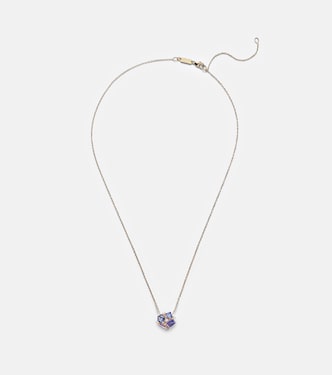 Halskette Amalfi aus 14kt Gelbgold mit Diamanten und Topaz | Suzanne Kalan