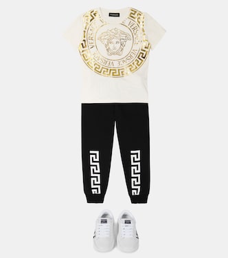 Pantalones de chándal Greca de algodón | Versace Kids
