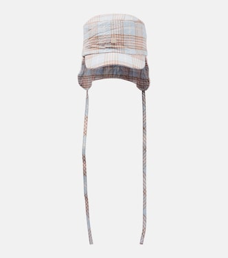 Cappello trapper in seersucker | Acne Studios