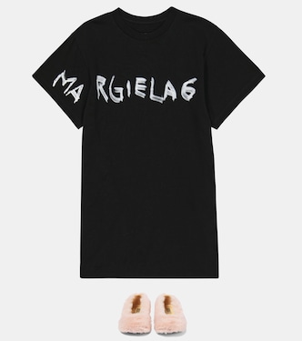 Abito in jersey di cotone con logo | MM6 Maison Margiela Kids
