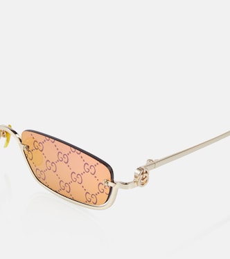 Gafas de sol rectangulares con GG | Gucci
