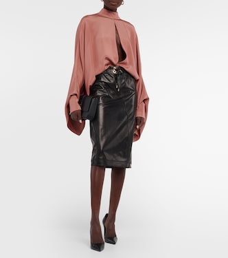 Falda midi de piel | Tom Ford