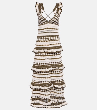 【Zimmermann】Illustration ruffled knitted maxi dress Zimmermann Illustration ruffled knitted maxi dress Zimmermann